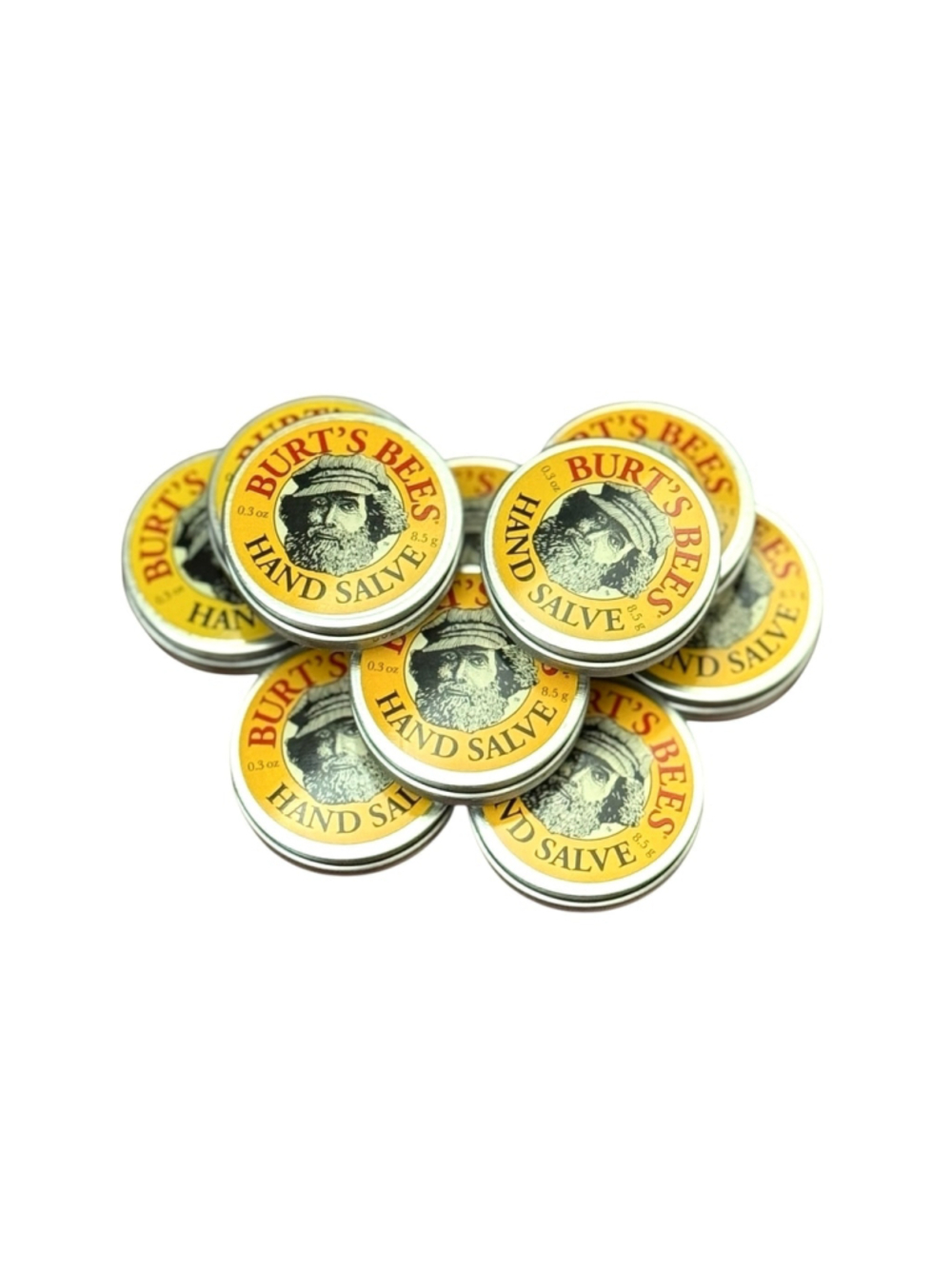 New 10 x Burt's Bees Hand Care Salve, 0.3 oz each